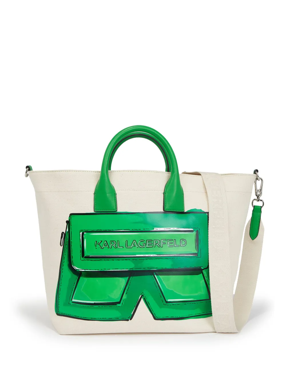 Сумка-тоут Ikon/K из канваса KARL LAGERFELD, нейтральный
Сумка-тоут Ikon/K из канваса KARL LAGERFELD, нейтральный
