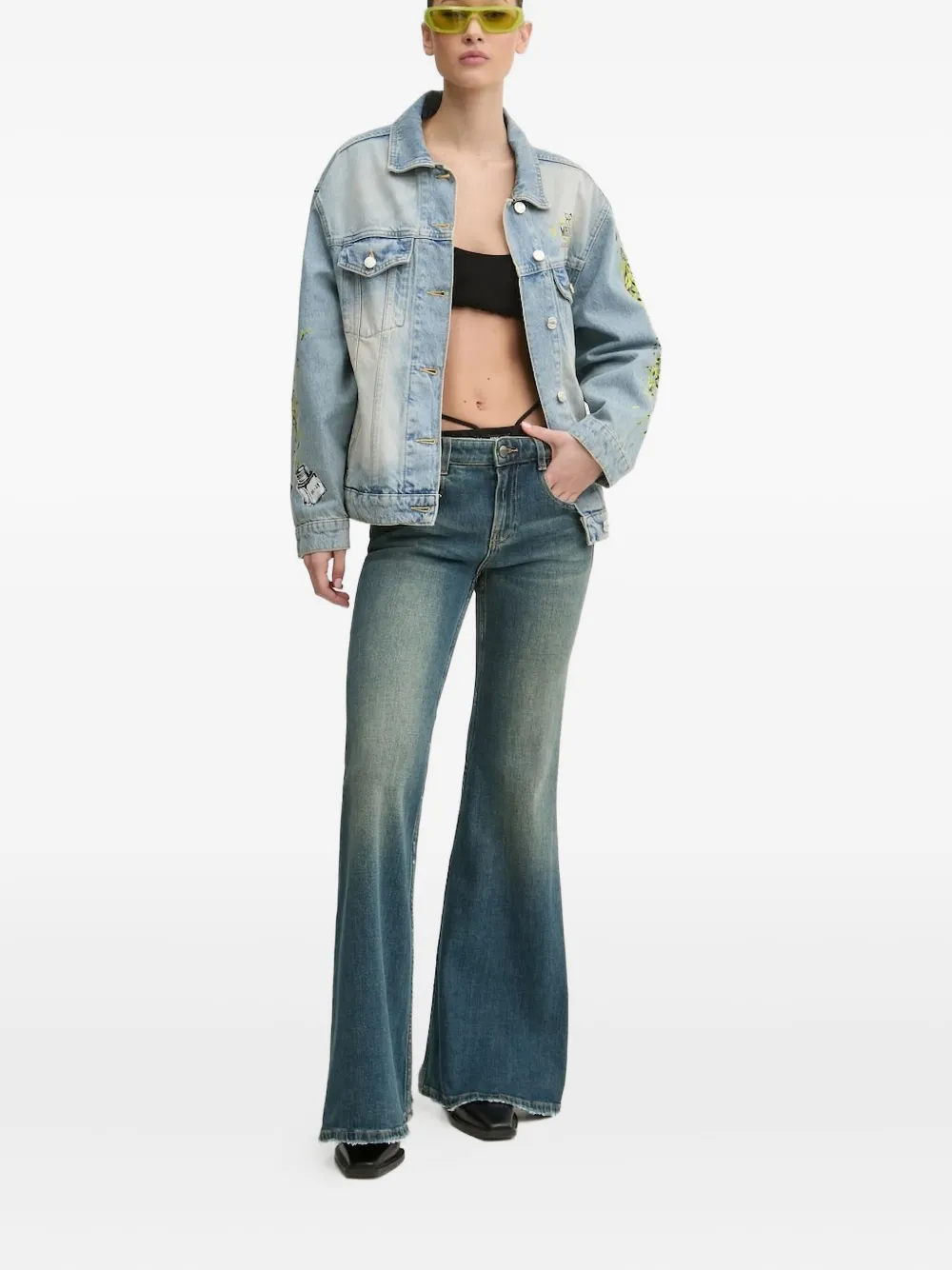 Расклешенные джинсы до талии бикини Miss Sixty, синий
Расклешенные джинсы до талии бикини Miss Sixty, синий