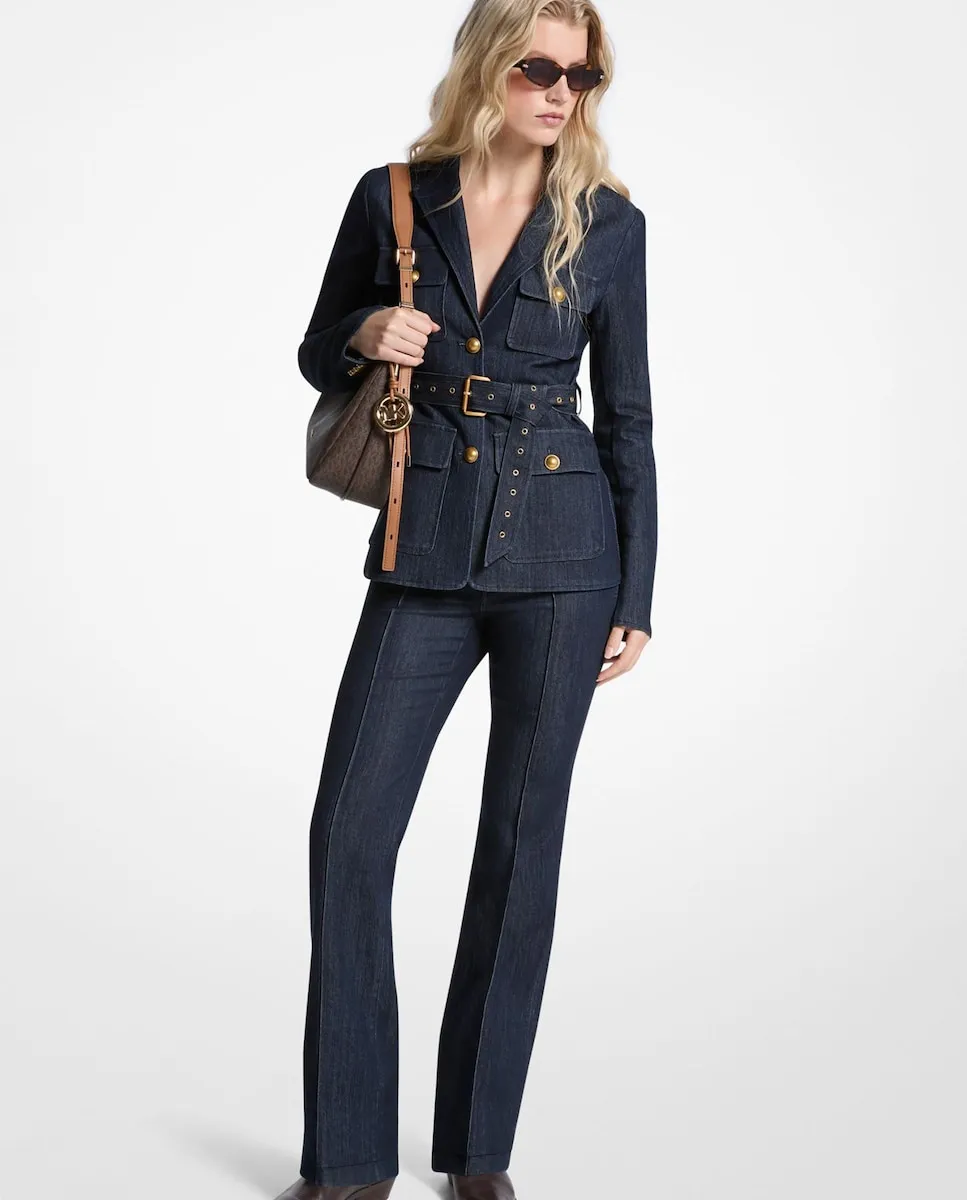 Женский джинсовый блейзер с поясом Michael Michael Kors, серый
Женский джинсовый блейзер с поясом Michael Michael Kors, серый