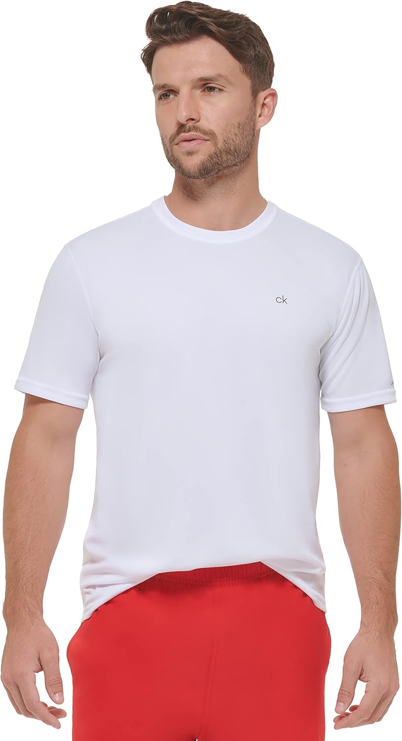 Calvin Klein Mens, легкий, быстросохнущий, с коротким рукавом, защита от ультрафиолетового излучения 40+, White
Calvin Klein Mens, легкий, быстросохнущий, с коротким рукавом, защита от ультрафиолетового излучения 40+, White