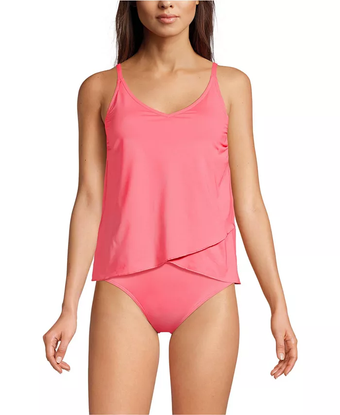 Женский топ-танкини с тюльпанообразным краем Lands' End, розовый
Женский топ-танкини с тюльпанообразным краем Lands' End, розовый