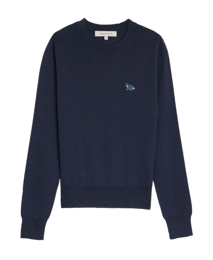 Пуловер с рисунком голубой лисы Maison Kitsunã, синий
Пуловер с рисунком голубой лисы Maison Kitsunã, синий
