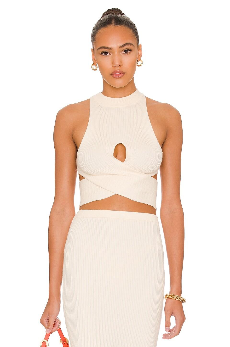 Топ Camila Coelho Macadamia Crossover, слоновая кость
Топ Camila Coelho Macadamia Crossover, слоновая кость