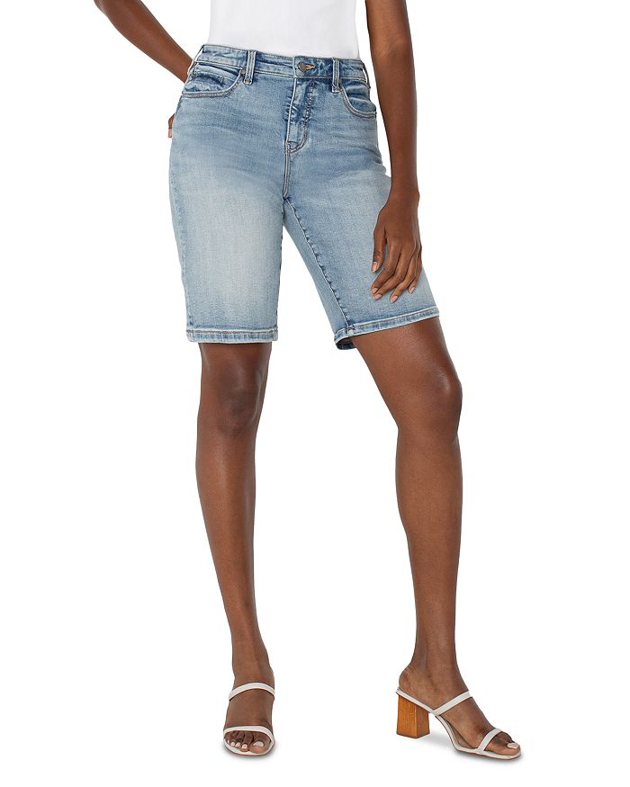 Джинсовые шорты с высокой посадкой Liverpool Los Angeles, синий 
Джинсовые шорты с высокой посадкой Liverpool Los Angeles, синий