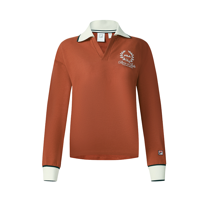 FILA Теннисный свитшот женский осенний рыже-коричневый
FILA Теннисный свитшот женский осенний рыже-коричневый