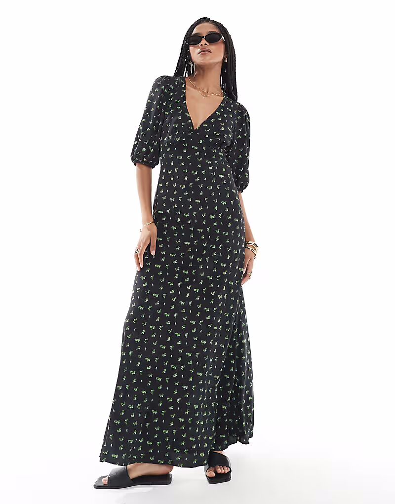 Гламурное макси-платье с V-образным вырезом в розовом цвете с винтажным цветочным узором Glamorous
Гламурное макси-платье с V-образным вырезом в розовом цвете с винтажным цветочным узором Glamorous