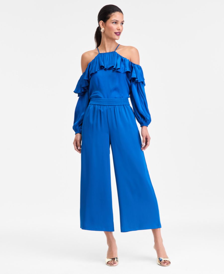 Женские укороченные атласные брюки с высокой талией INC International Concepts, Cobalt Dream
Женские укороченные атласные брюки с высокой талией INC International Concepts, Cobalt Dream