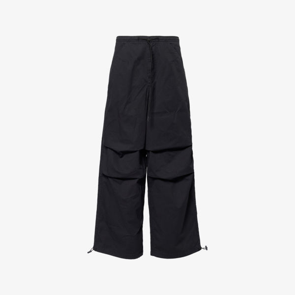 Брюки широкие Good American на шнурке, черный
Брюки широкие Good American на шнурке, черный