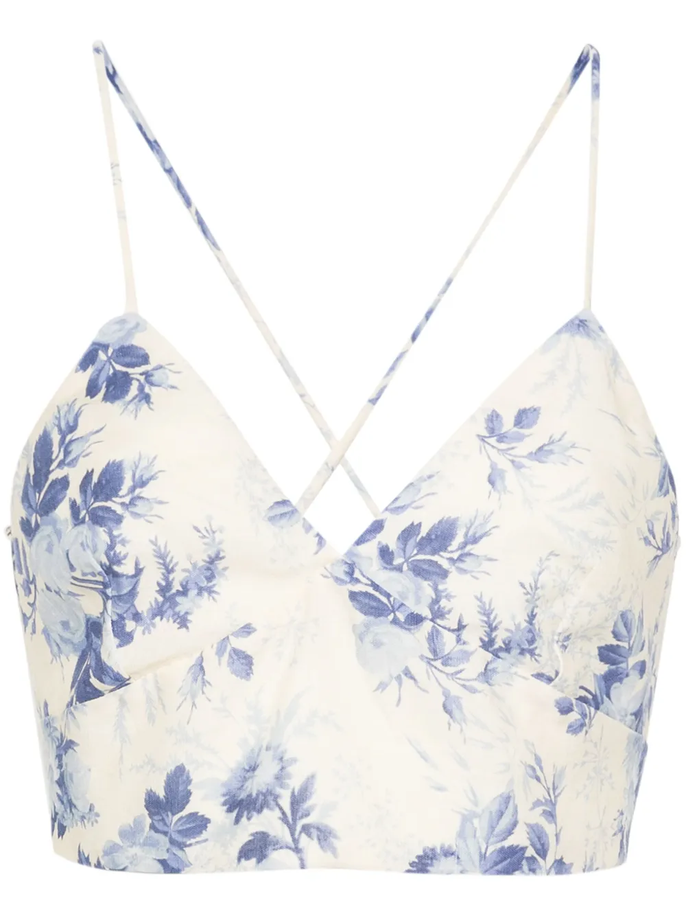 Укороченный топ с цветочным принтом TWINSET, нейтральный
Укороченный топ с цветочным принтом TWINSET, нейтральный