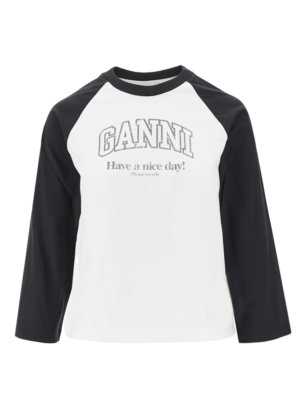 Футболка с длинными рукавами Ganni, белый
Футболка с длинными рукавами Ganni, белый