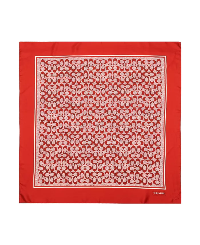 Женский квадратный шелковый шарф Vintage Signature Print COACH, красный
Женский квадратный шелковый шарф Vintage Signature Print COACH, красный