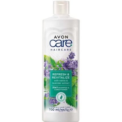 Care Refresh & Revitalize 2-в-1 шампунь и кондиционер с крапивой и лавандой Avon
Care Refresh & Revitalize 2-в-1 шампунь и кондиционер с крапивой и лавандой Avon