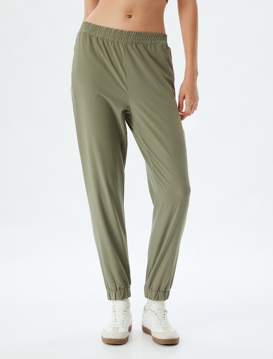 Брюки свободного кроя Koton, хаки
Брюки свободного кроя Koton, хаки