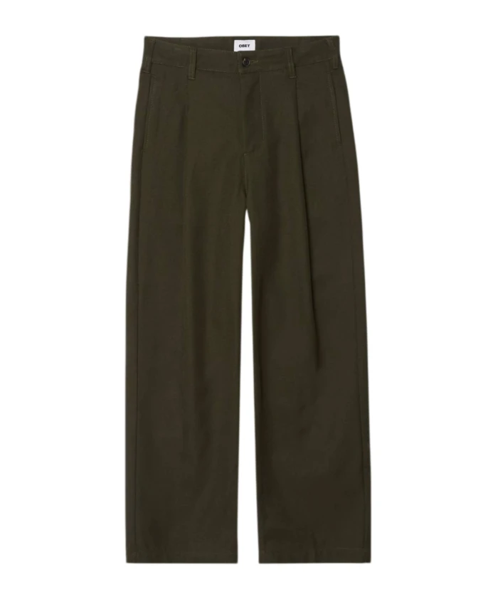 Брюки в складку, платье прямого кроя Obey, зеленый
Брюки в складку, платье прямого кроя Obey, зеленый