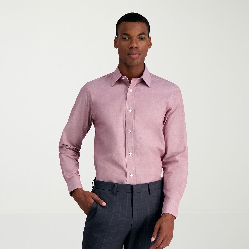 Мужская классическая рубашка узкого кроя Haggar Premium Comfort, устойчивая к морщинам, цвет Burgundy Texture
Мужская классическая рубашка узкого кроя Haggar Premium Comfort, устойчивая к морщинам, цвет Burgundy Texture