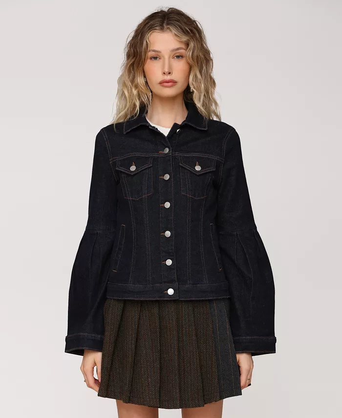 Женская джинсовая куртка Trucker с расклешенными рукавами Avec Les Filles, синий
Женская джинсовая куртка Trucker с расклешенными рукавами Avec Les Filles, синий