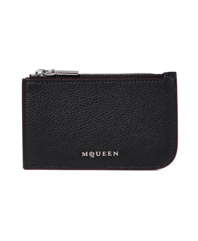Черный кошелек с лакированными деталями Alexander Mcqueen, черный
Черный кошелек с лакированными деталями Alexander Mcqueen, черный