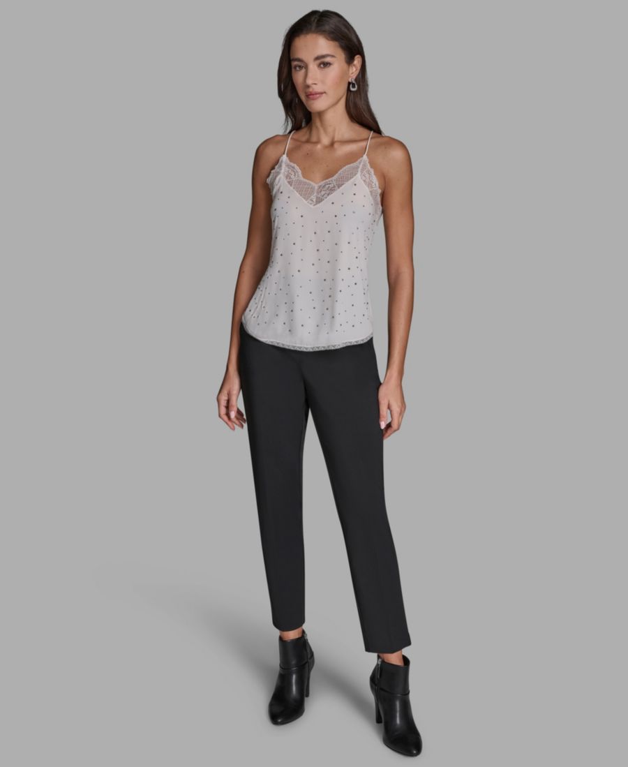 Женская кружевная майка Hot Fix BCBG, Whisper White
Женская кружевная майка Hot Fix BCBG, Whisper White