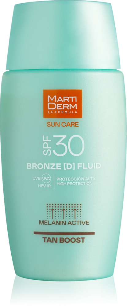 Солнцезащитный бронзовый флюид для лица Sun Care Bronze D Fluid для защиты от солнца и поддержания загара Martiderm, spf 30 50 мл
Солнцезащитный бронзовый флюид для лица Sun Care Bronze D Fluid для защиты от солнца и поддержания загара Martiderm, spf 30 50 мл