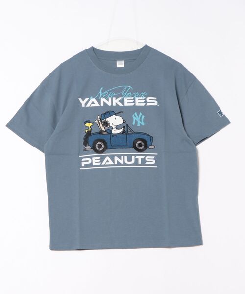 Футболка с принтом, хлопок, PEANUTS x MLB, синий
Футболка с принтом, хлопок, PEANUTS x MLB, синий