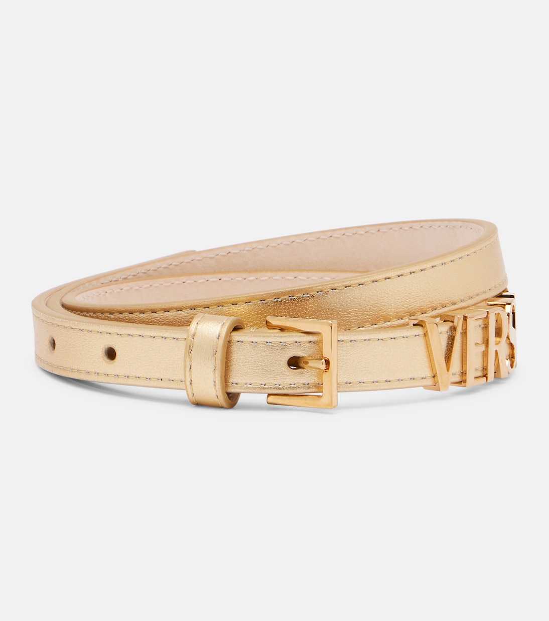 Кожаный ремень с металлическим логотипом, Gold-Gold Versace, Gold-Versace Gold
Кожаный ремень с металлическим логотипом, Gold-Gold Versace, Gold-Versace Gold