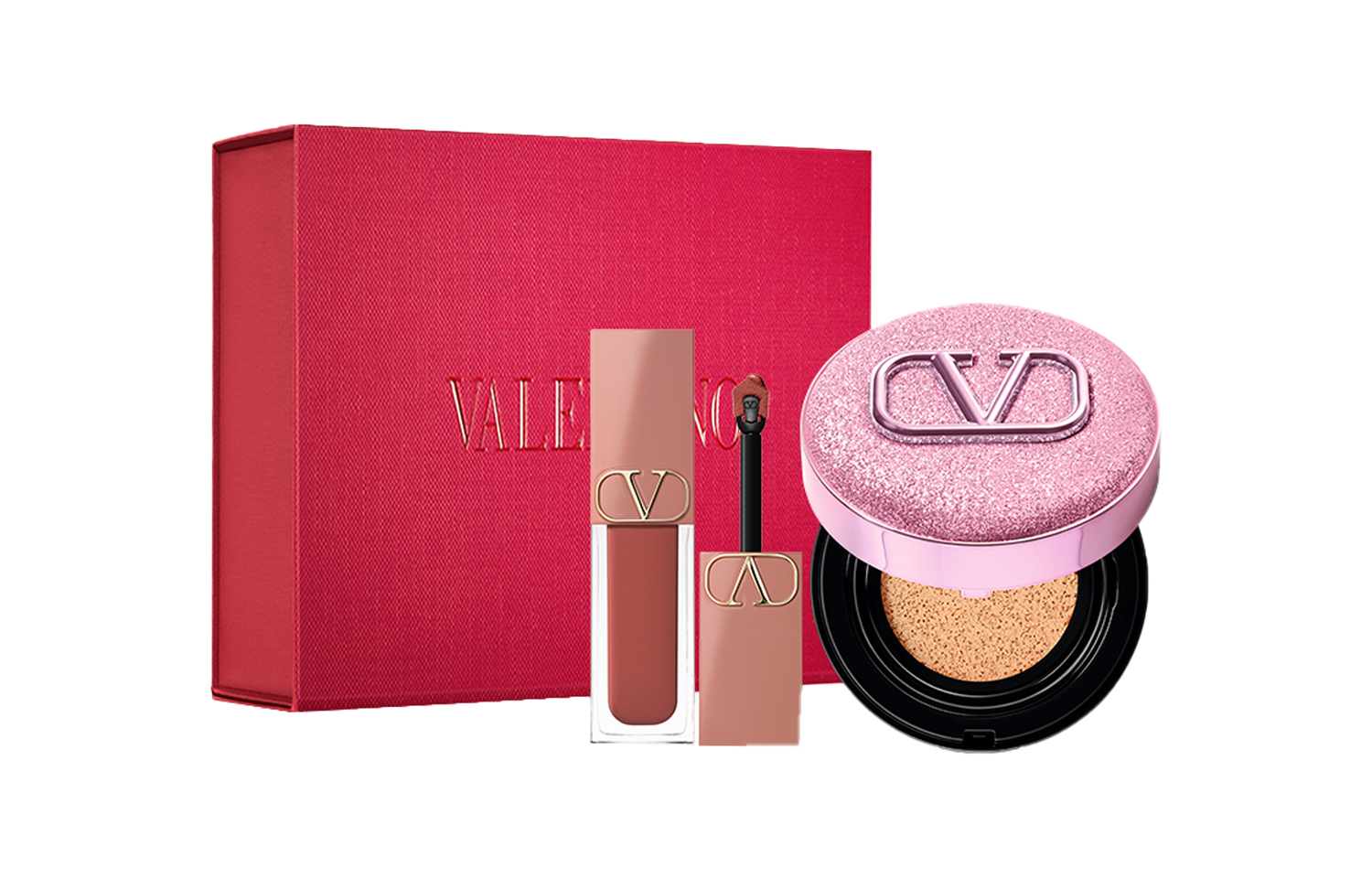 Valentino Набор косметики Pink Cushion Lip Cream Box для естественного тона лица #151R+#LN2
Valentino Набор косметики Pink Cushion Lip Cream Box для естественного тона лица #151R+#LN2