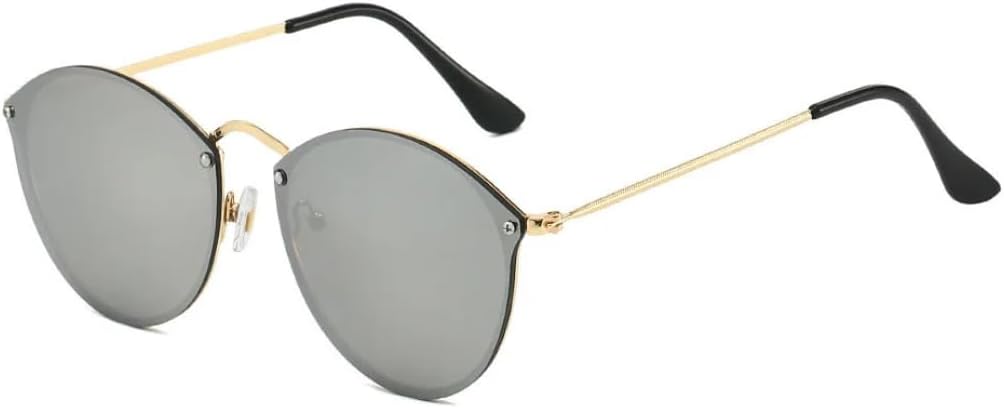 Классические винтажные солнцезащитные очки неправильной формы круглой формы для женщин и мужчин, в стиле панк, популярные металлические зеркальные очки VVTWSSW, Silver
Классические винтажные солнцезащитные очки неправильной формы круглой формы для женщин и мужчин, в стиле панк, популярные металлические зеркальные очки VVTWSSW, Silver