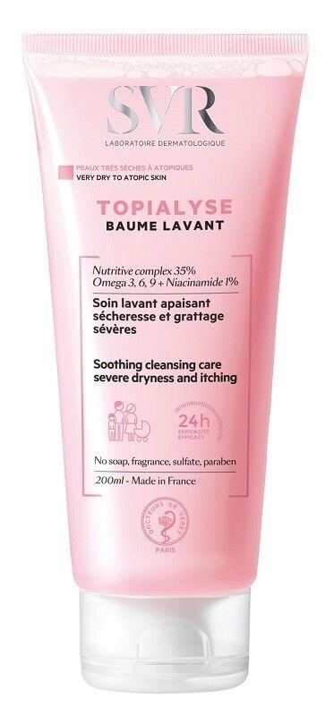 SVR Topialyse Baume Lavant лосьон для стирки, 200 ml
SVR Topialyse Baume Lavant лосьон для стирки, 200 ml