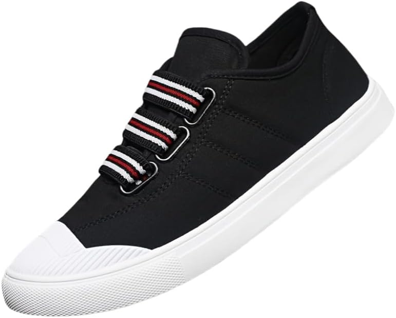 Мужские стильные дышащие спортивные кроссовки из парусины, удобные, с противоскользящим покрытием и прочные, идеально подходят для ходьбы, модные для студентов и повседневной носки Hoalox, черный
Мужские стильные дышащие спортивные кроссовки из парусины, удобные, с противоскользящим покрытием и прочные, идеально подходят для ходьбы, модные для студентов и повседневной носки Hoalox, черный