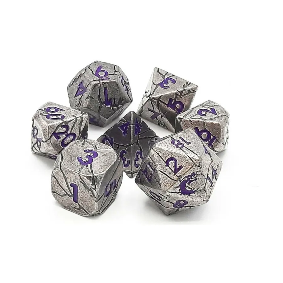 Набор Orc Forged Poly — древнее серебро с фиолетовым (7), Metal Dice - Orc Forged
Набор Orc Forged Poly — древнее серебро с фиолетовым (7), Metal Dice - Orc Forged