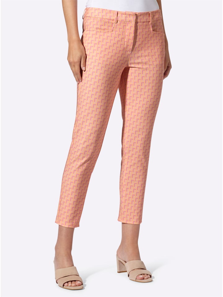 Трикотажные брюки с принтом абрикосово-розового цвета Heine
Трикотажные брюки с принтом абрикосово-розового цвета Heine