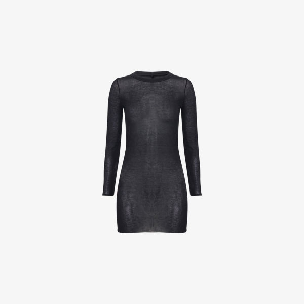 Топ Rick Owens с длинными рукавами, черный 
Топ Rick Owens с длинными рукавами, черный