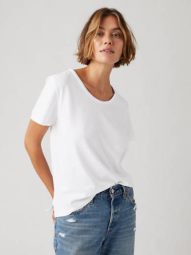 Футболка с коротким рукавом из хлопка и льна Bridget Levi's, цвет White - White
Футболка с коротким рукавом из хлопка и льна Bridget Levi's, цвет White - White
