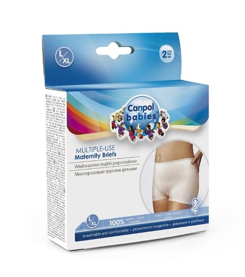 Трусики послеродовые, многоразовые, сетка, размер L/XL, 2 шт. Canpol Babies
Трусики послеродовые, многоразовые, сетка, размер L/XL, 2 шт. Canpol Babies