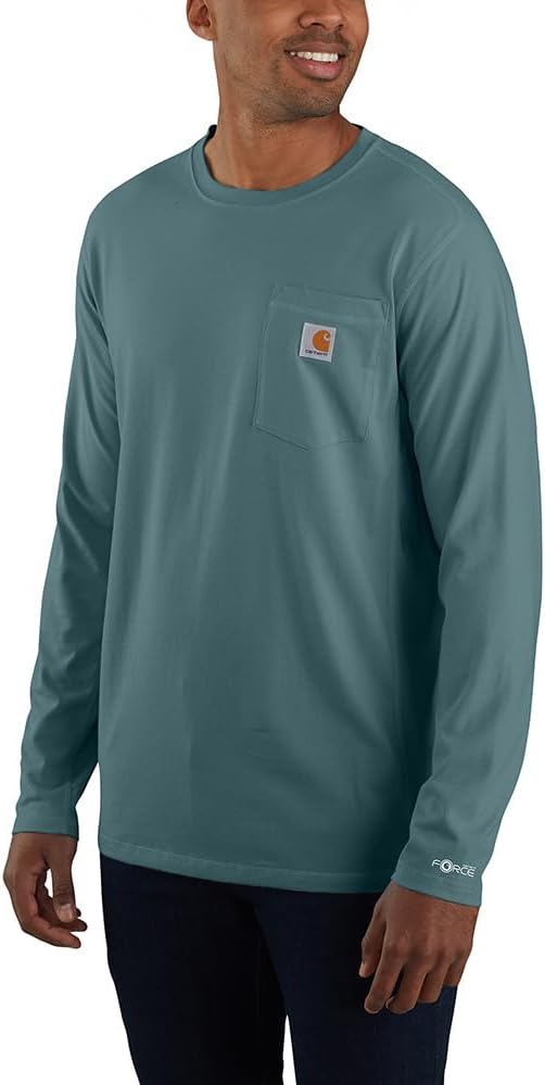 Carhartt мужская футболка с длинным рукавом и карманом, Relaxed Fit, средней плотности, Sea Pine
Carhartt мужская футболка с длинным рукавом и карманом, Relaxed Fit, средней плотности, Sea Pine