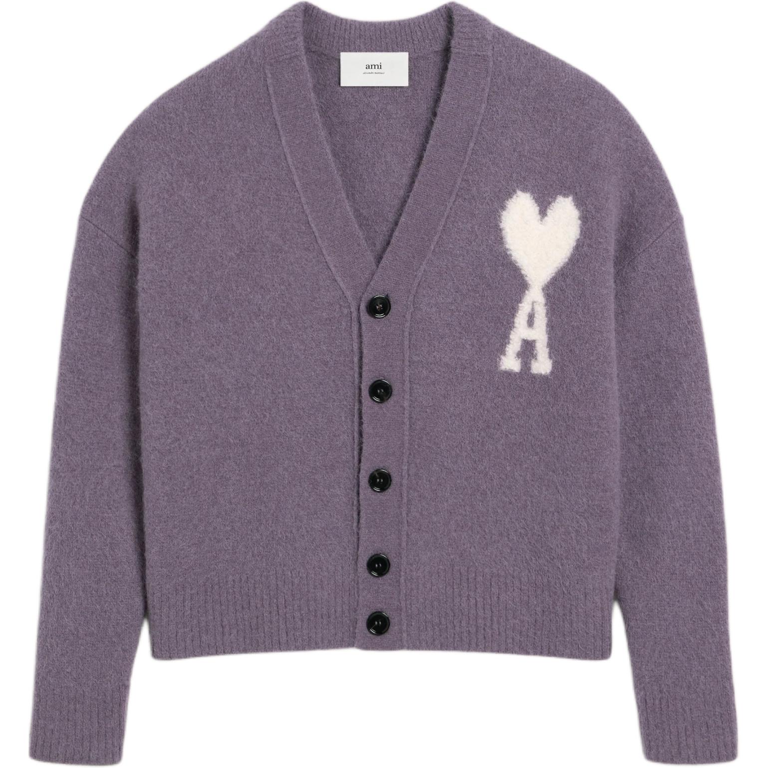 Ами Парис Ами Де Кёр Логотип Интарсия Вязаный Кардиган С V-образным Вырезом AMIPARIS, Фиолетовый
Ами Парис Ами Де Кёр Логотип Интарсия Вязаный Кардиган С V-образным Вырезом AMIPARIS, Фиолетовый