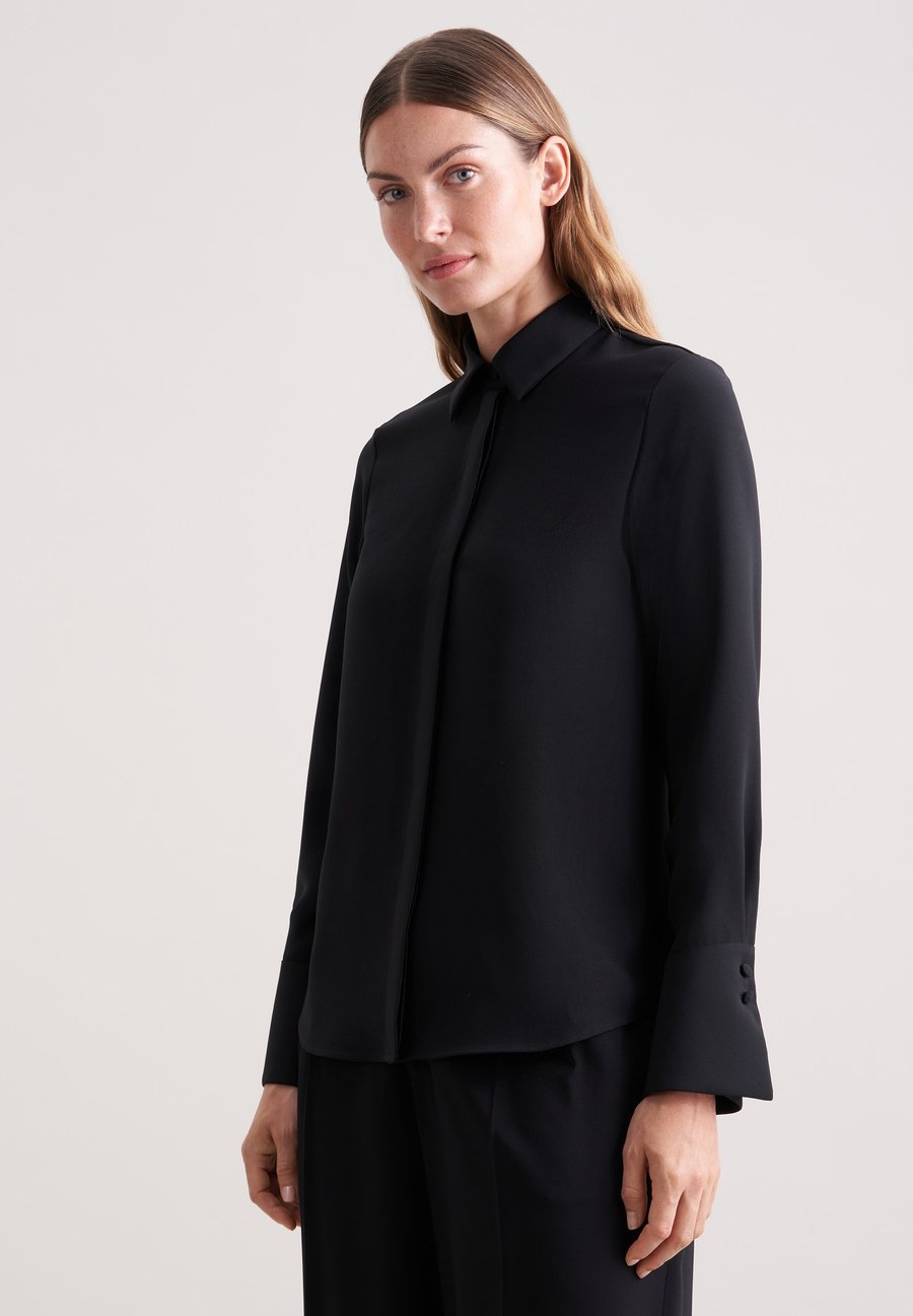 Блуза Seidensticker Button-down blouse, Black
Блуза Seidensticker Button-down blouse, Black