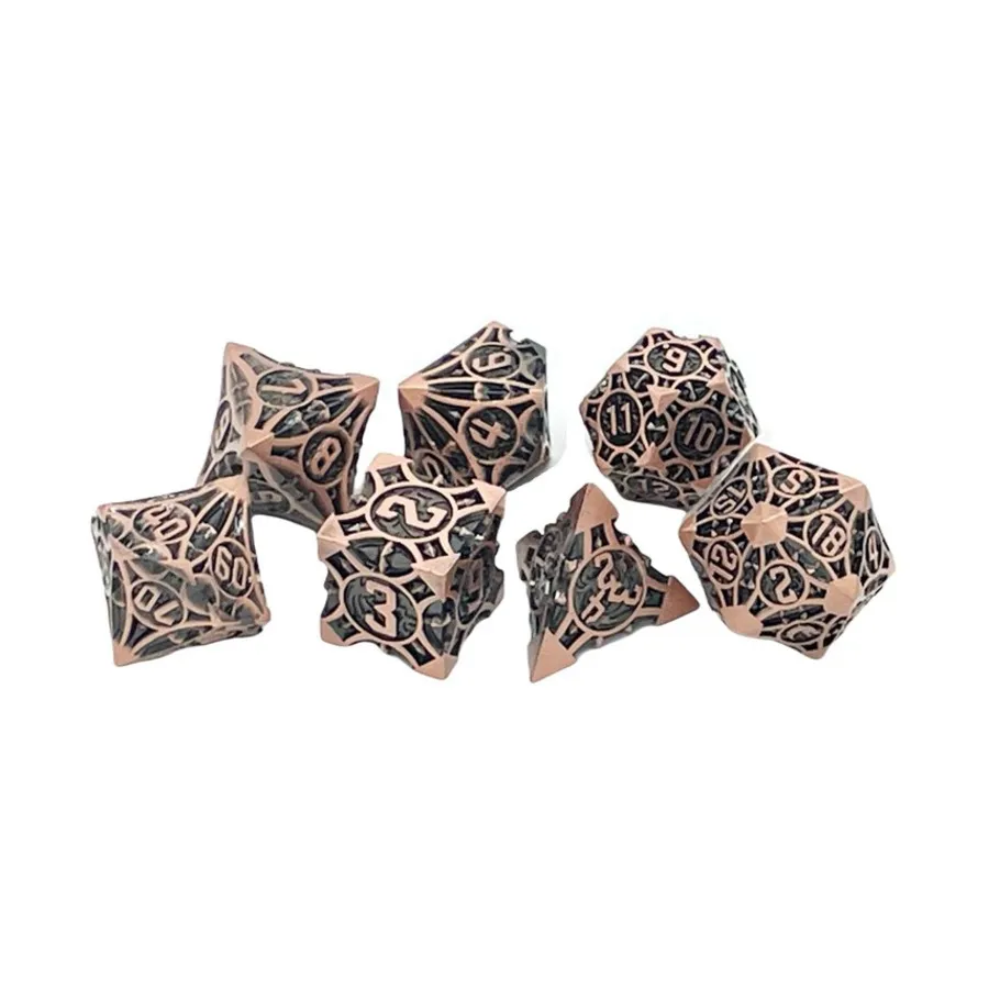 Поли-набор – древняя бронза (7), Metal Dice - Gnome Forged
Поли-набор – древняя бронза (7), Metal Dice - Gnome Forged