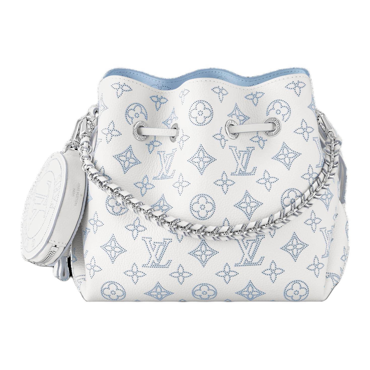 LOUIS VUITTON Сумка Bella из телячьей кожи лунная богиня женская бело-голубая
LOUIS VUITTON Сумка Bella из телячьей кожи лунная богиня женская бело-голубая