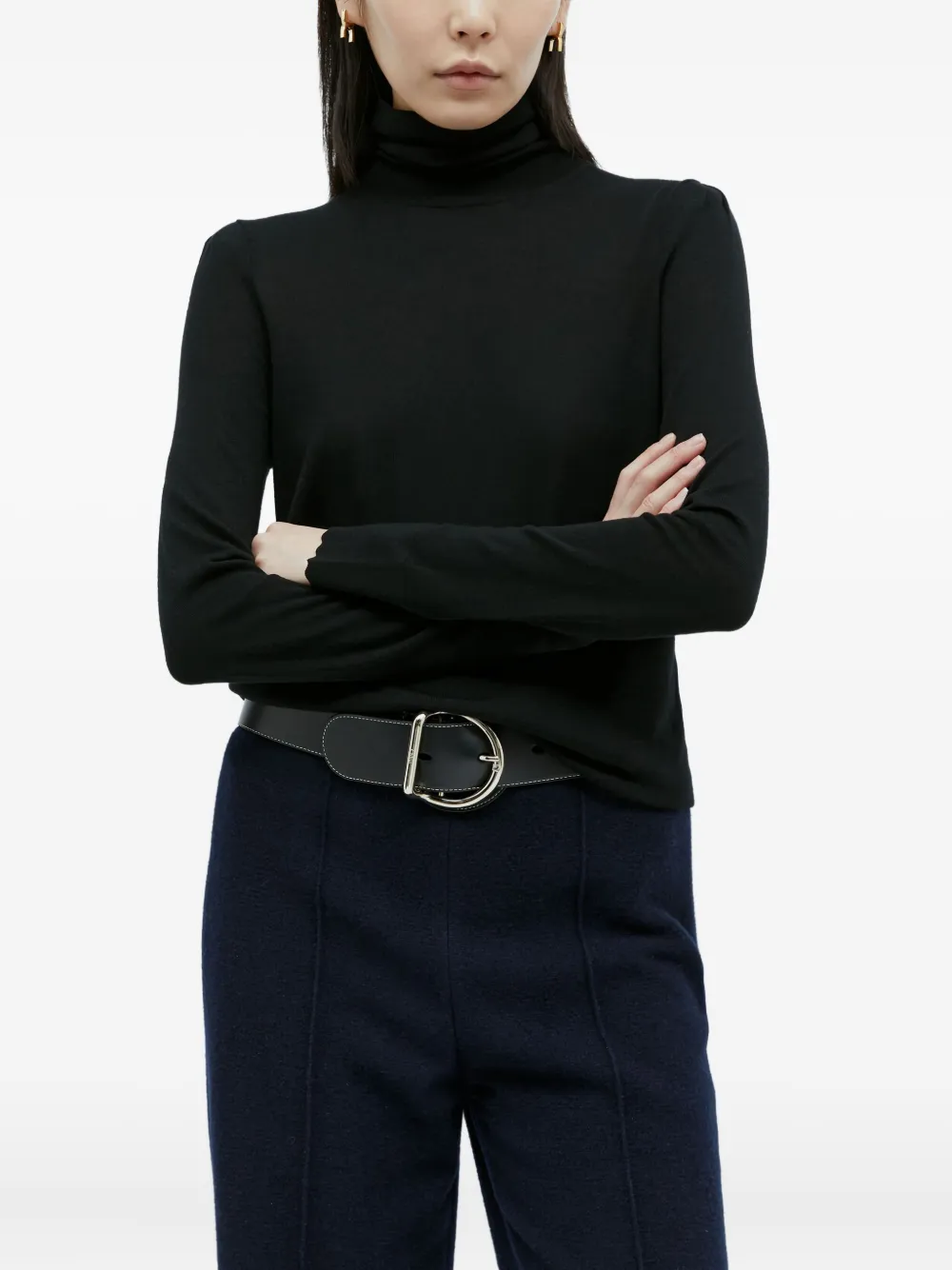 Ремень с круглой пряжкой CHLOÉ, черный
Ремень с круглой пряжкой CHLOÉ, черный