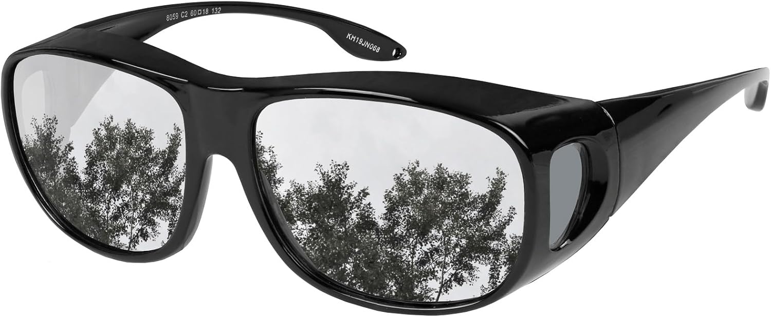 Солнцезащитные очки с поляризованными линзами, надеваемые поверх обычных очков, обеспечивают 100% защиту от УФ-излучения. Подходят для мужчин и женщин Yogo Vision, 1 Pack: Black Frame and Silver Mirror Lens
Солнцезащитные очки с поляризованными линзами, надеваемые поверх обычных очков, обеспечивают 100% защиту от УФ-излучения. Подходят для мужчин и женщин Yogo Vision, 1 Pack: Black Frame and Silver Mirror Lens