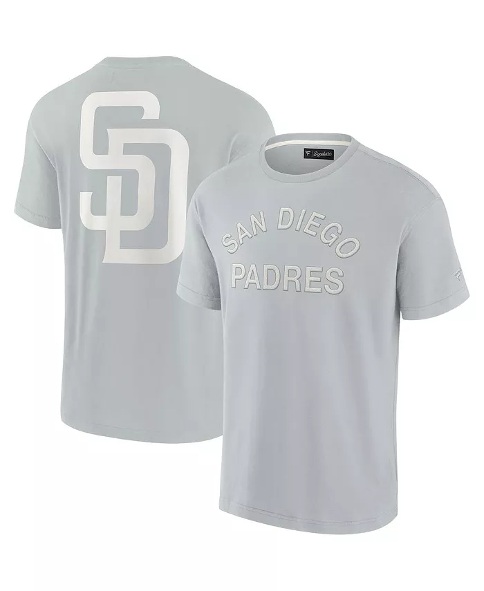 Мужская и женская серая футболка с коротким рукавом San Diego Padres Super Soft Fanatics Signature
Мужская и женская серая футболка с коротким рукавом San Diego Padres Super Soft Fanatics Signature