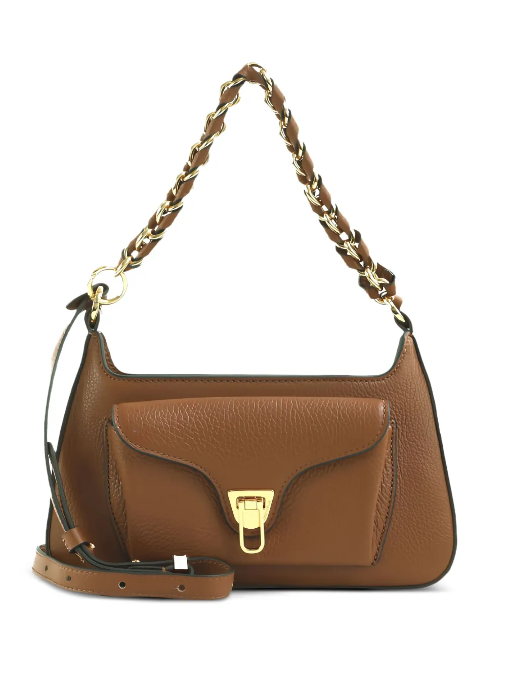 Сумка через плечо с карманом на цепочке Coccinelle, коричневый
Сумка через плечо с карманом на цепочке Coccinelle, коричневый