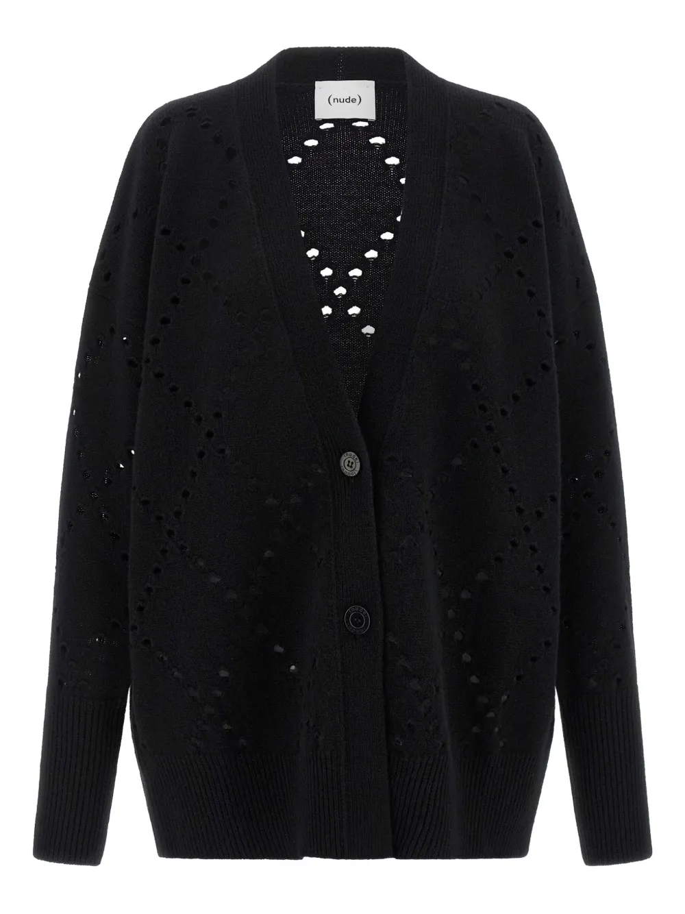 Кардиган с вырезом в виде ромбов Nude, черный
Кардиган с вырезом в виде ромбов Nude, черный