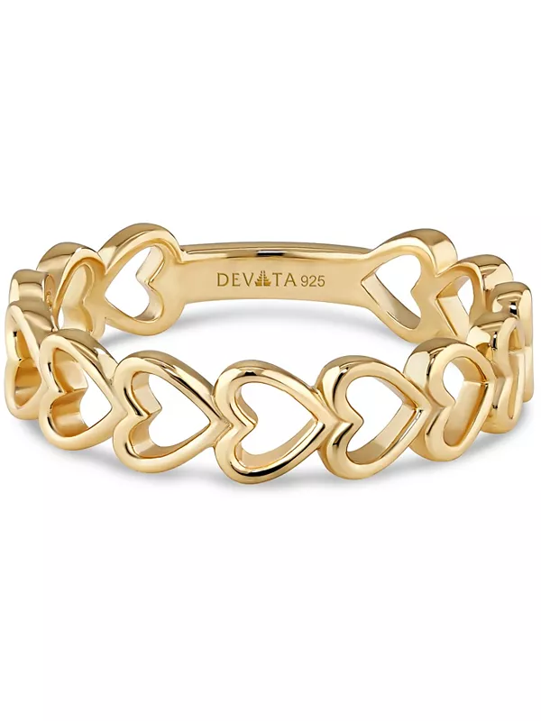 Кольцо в форме открытого сердца из позолоченного серебра, размер 6 Devata, gold
Кольцо в форме открытого сердца из позолоченного серебра, размер 6 Devata, gold