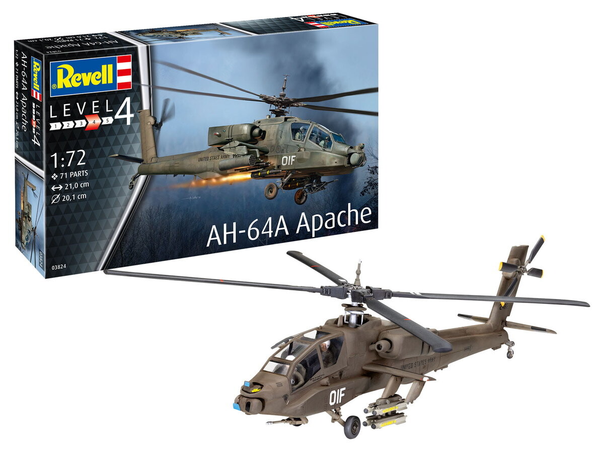 AH-64A Apache 1:72 Revell 03824
AH-64A Apache 1:72 Revell 03824