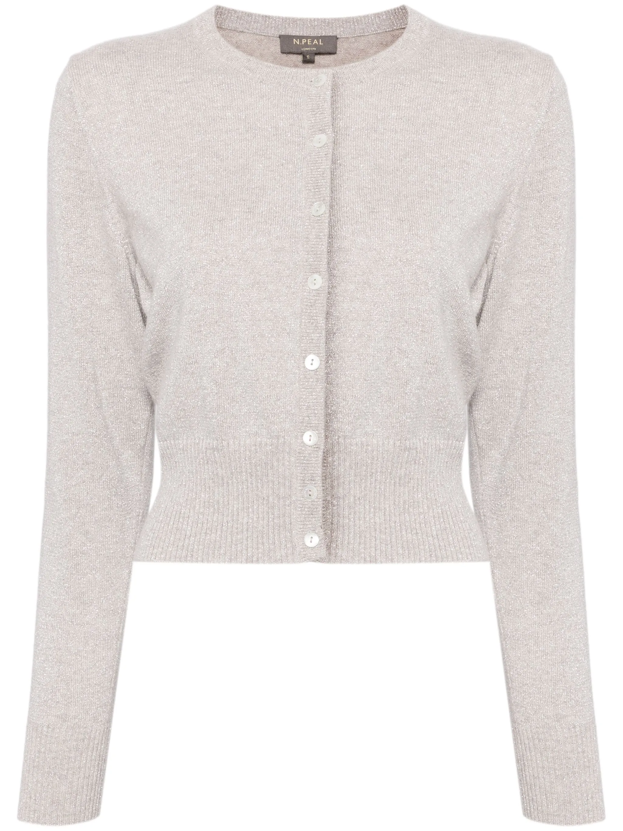 Кардиган с круглым вырезом N.Peal, нейтральный
Кардиган с круглым вырезом N.Peal, нейтральный