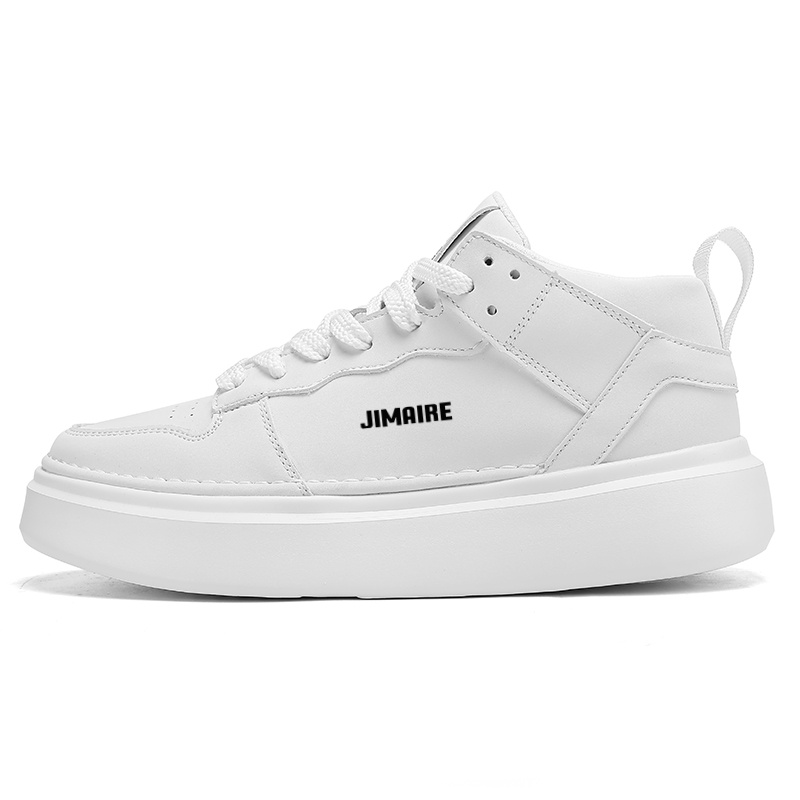 King Jinmai Мужские мидтоп скейтборд кроссовки белые, цвет White
King Jinmai Мужские мидтоп скейтборд кроссовки белые, цвет White