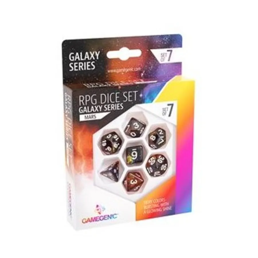 Набор кубиков Poly - Марс (7), Dice (GameGenic)
Набор кубиков Poly - Марс (7), Dice (GameGenic)