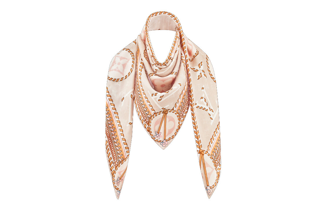 Шарф женский Louis Vuitton, белый / золотой
Шарф женский Louis Vuitton, белый / золотой